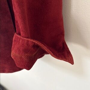Rich Brick  red Suede Jacket